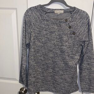Carolyn Taylor Black and White Knit Sweater